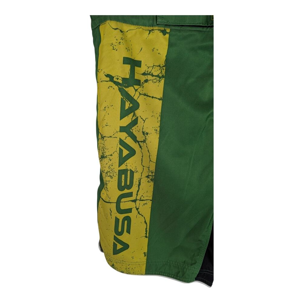 Hayabusa Shorts Mma Fighting Size 38 Green Yellow (Flaw) View 4